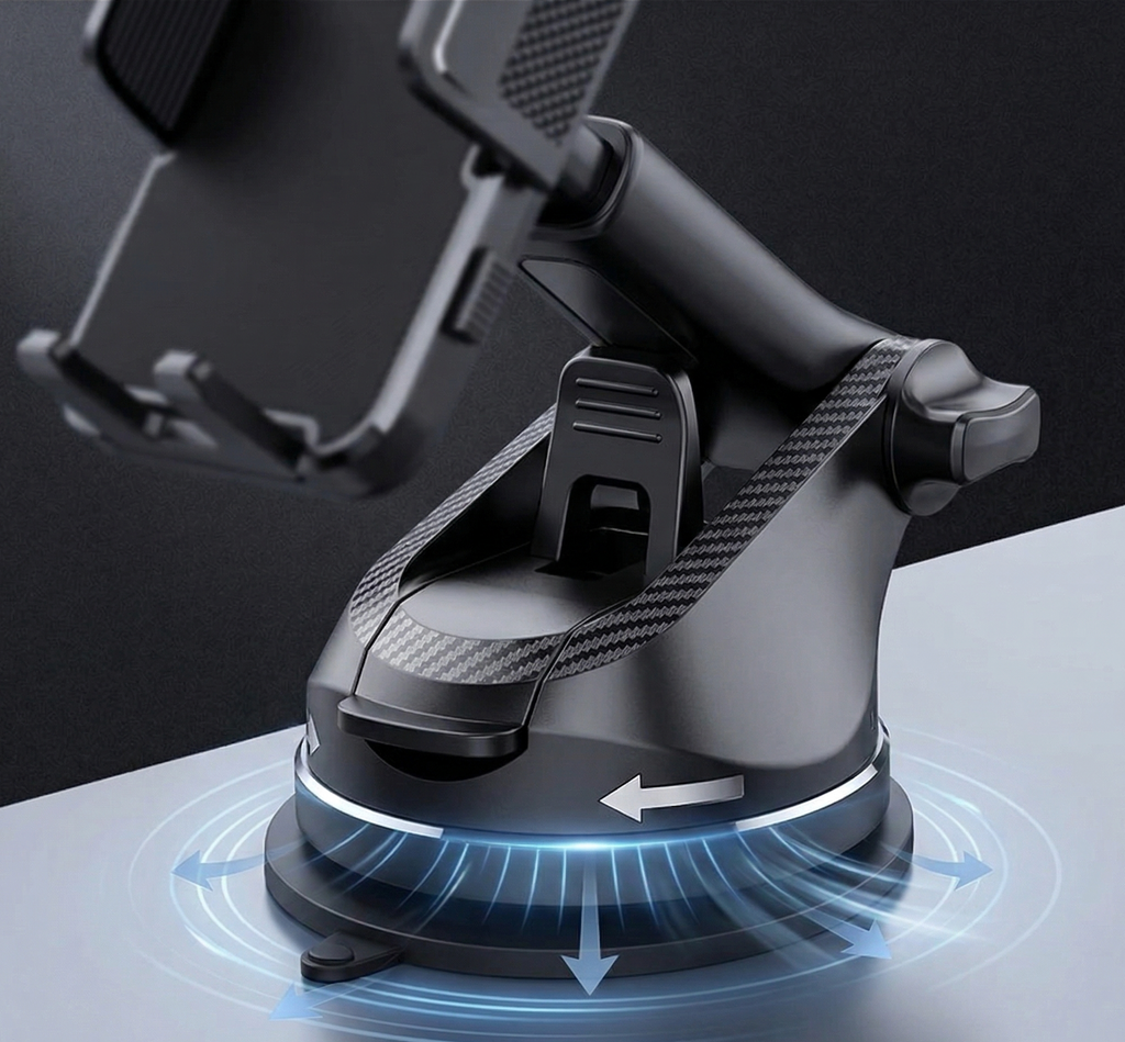 360° Smartphonehalter - Stufenlos ausfahrbar für alle Smartphones
